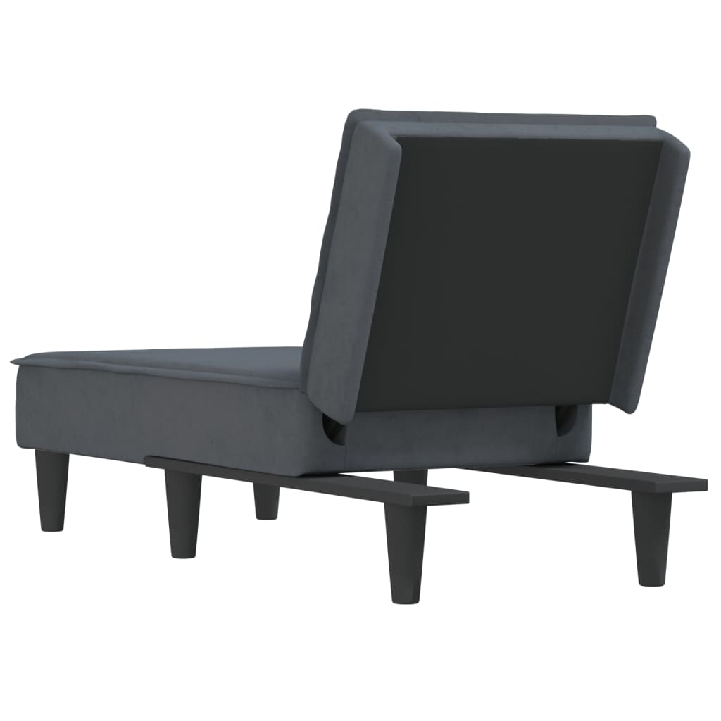 Chaise longue fluweel