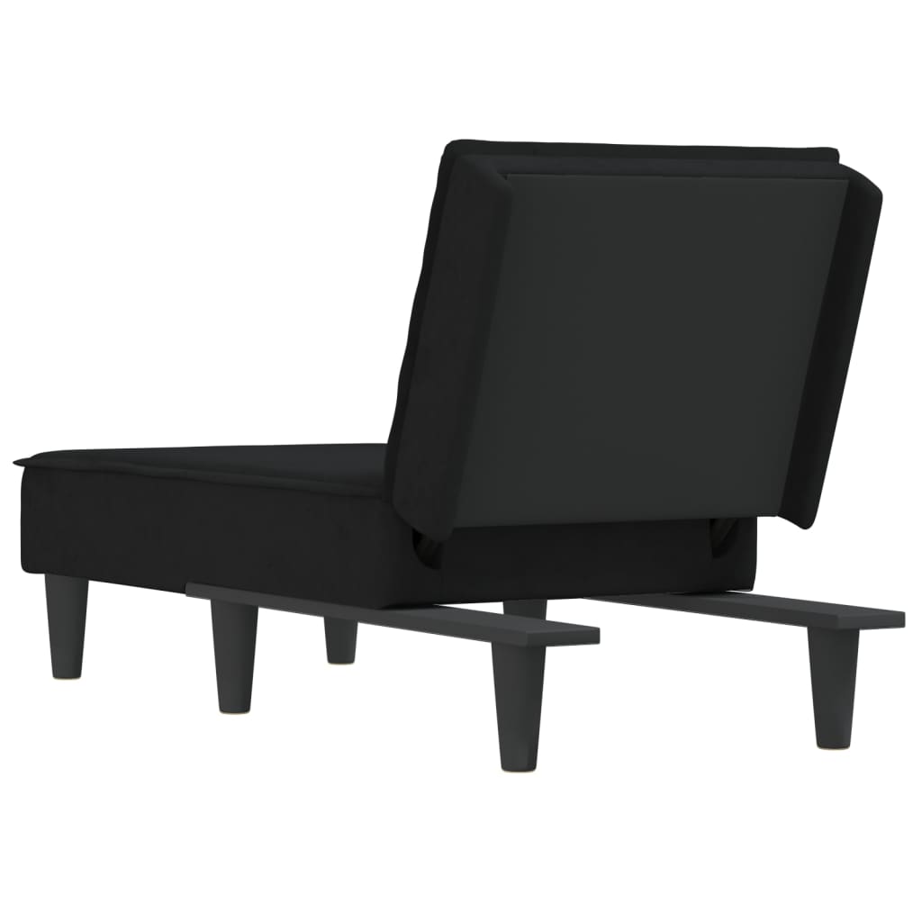 Chaise longue fluweel