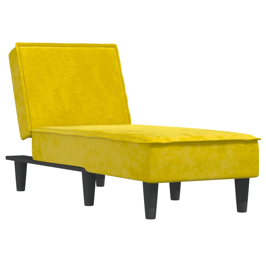 Chaise longue fluweel