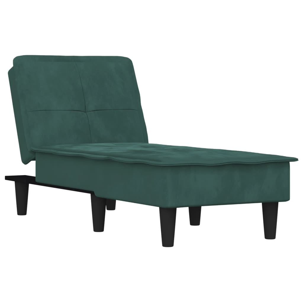 Chaise longue fluweel