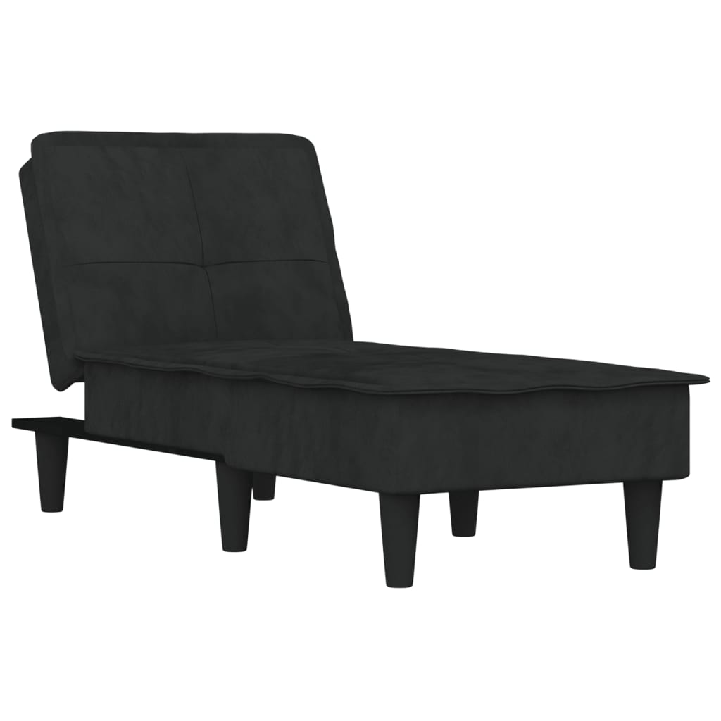 Chaise longue fluweel