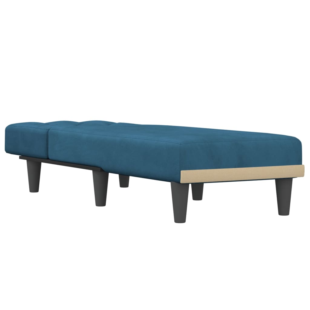 Chaise longue fluweel