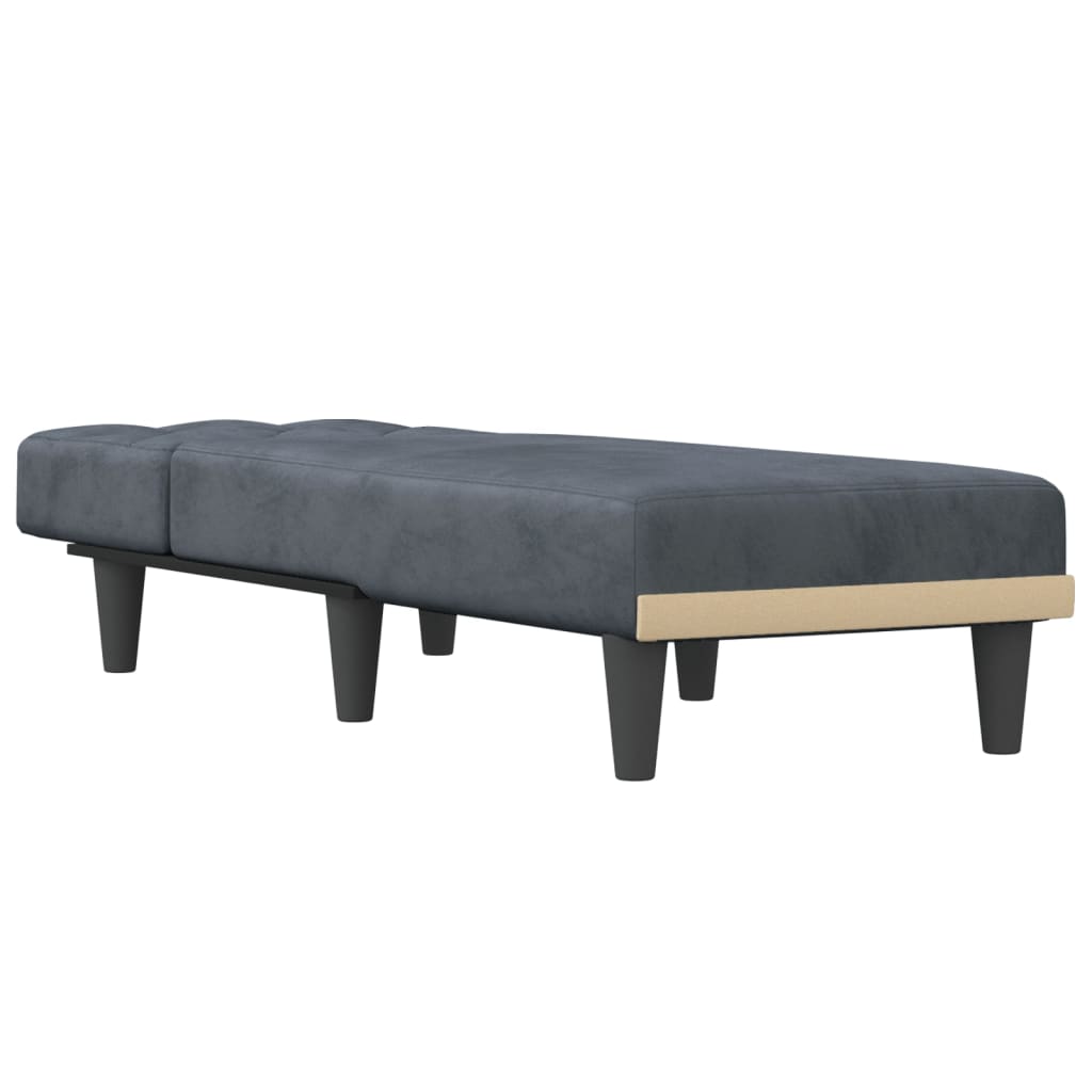 Chaise longue fluweel