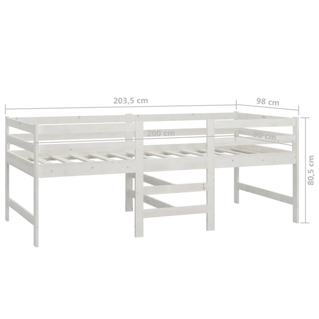 Bedframe massief grenenhout 90x200 cm