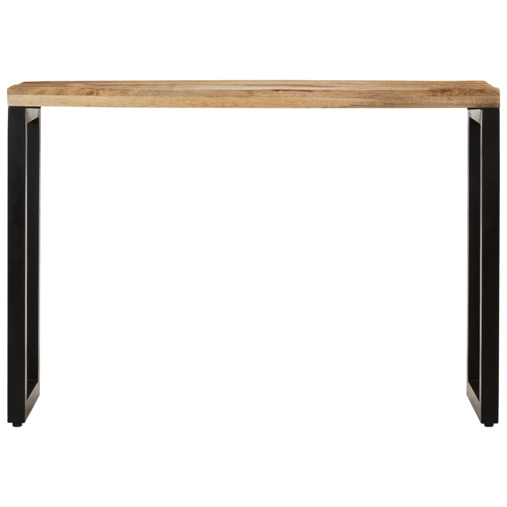 Table murale 120x35x76 cm en manguier massif et acier