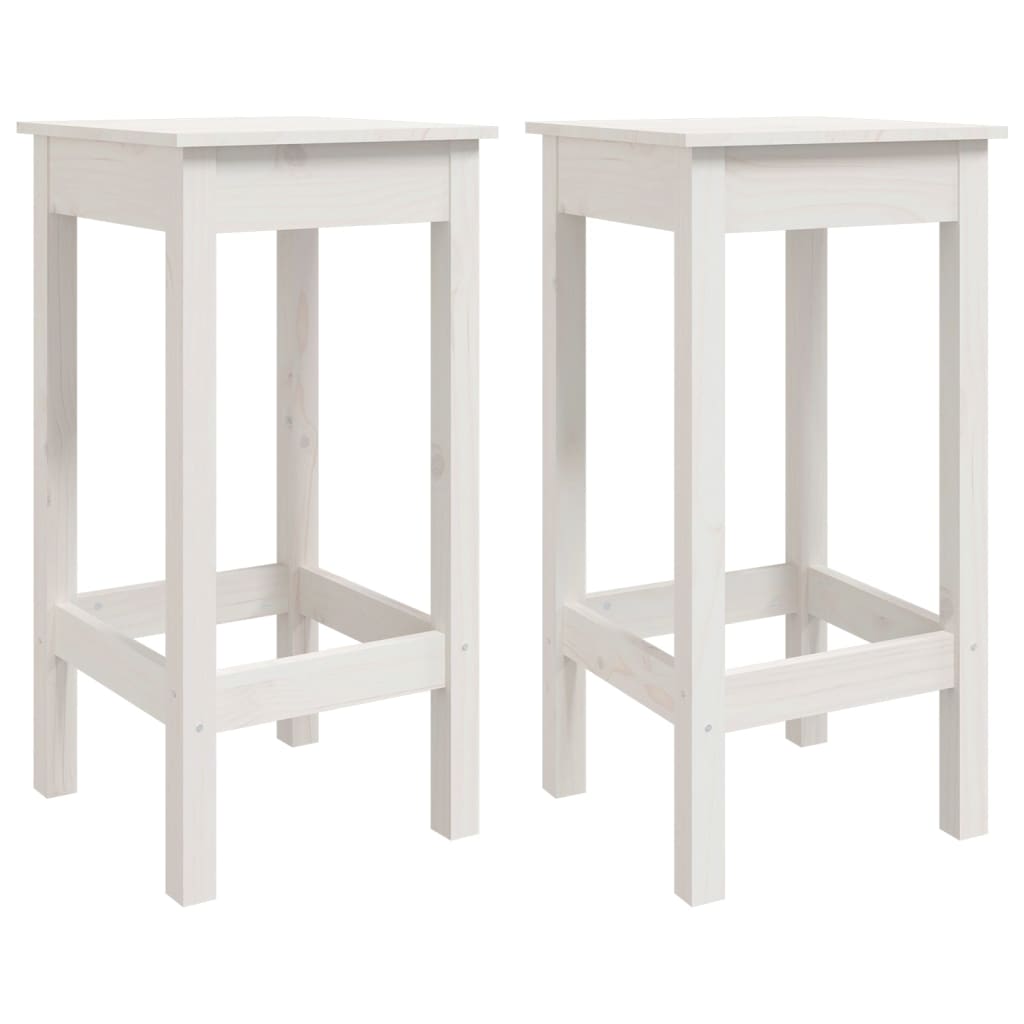 Tabourets de bar 2 pcs 40x41,5x112 cm bois de pin massif