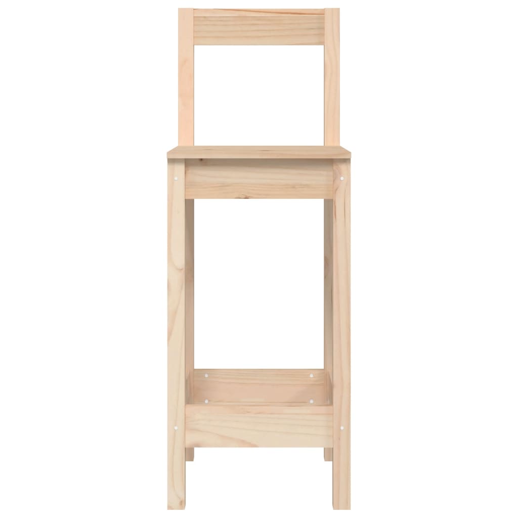 Tabourets de bar 2 pcs 40x41,5x112 cm bois de pin massif