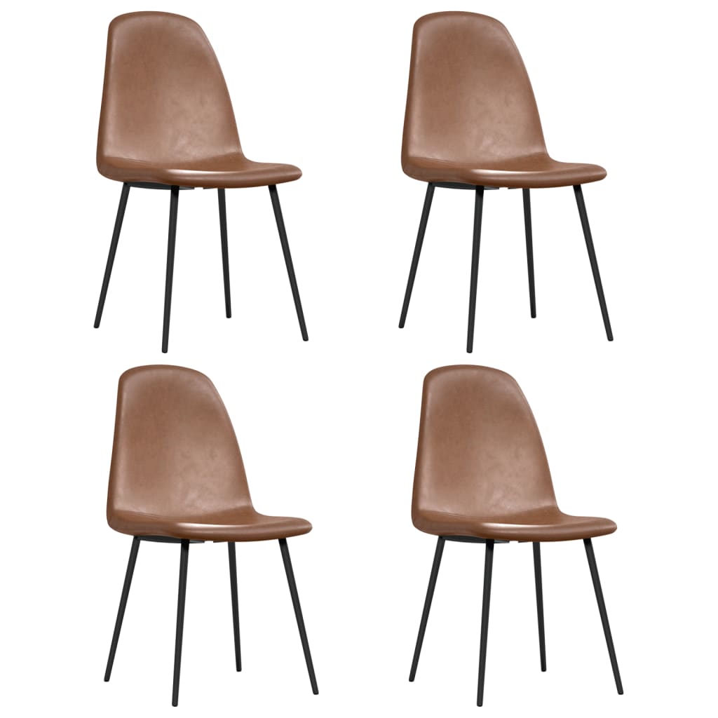 Eetkamerstoelen 2 st 45x53,5x83 cm kunstleer