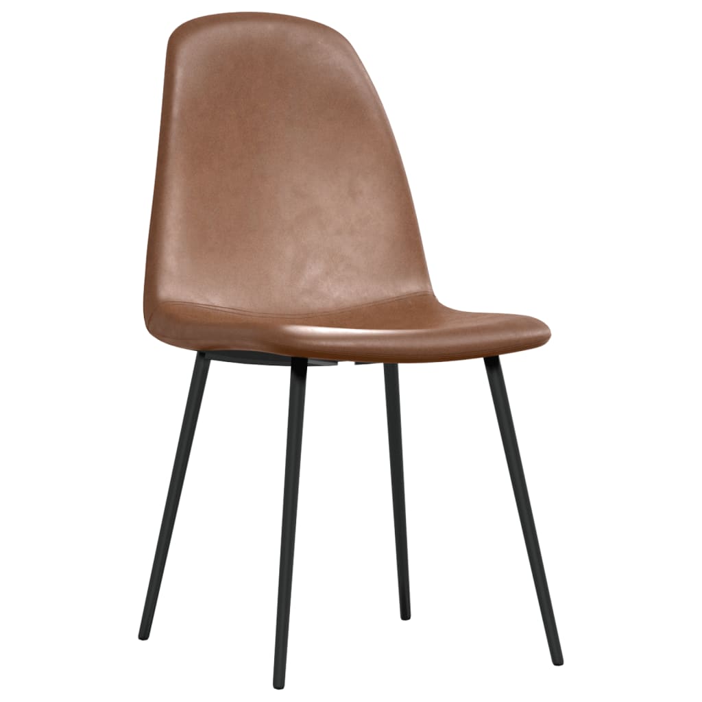 Eetkamerstoelen 2 st 45x53,5x83 cm kunstleer