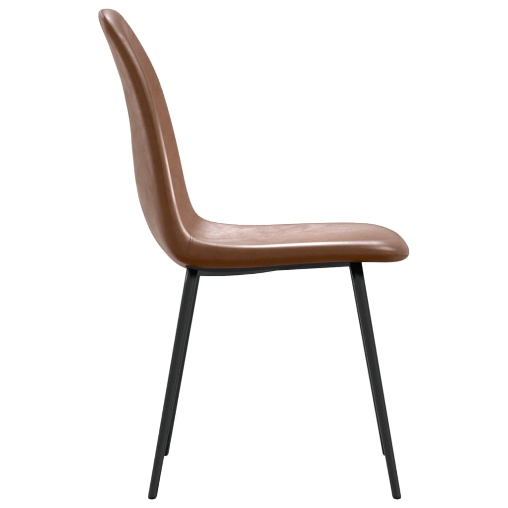 Eetkamerstoelen 2 st 45x53,5x83 cm kunstleer