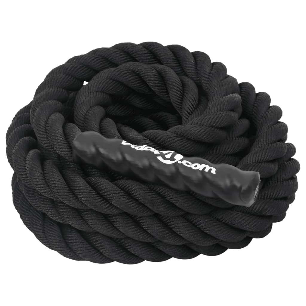 Corde de combat 15 m 11 kg polyester noir