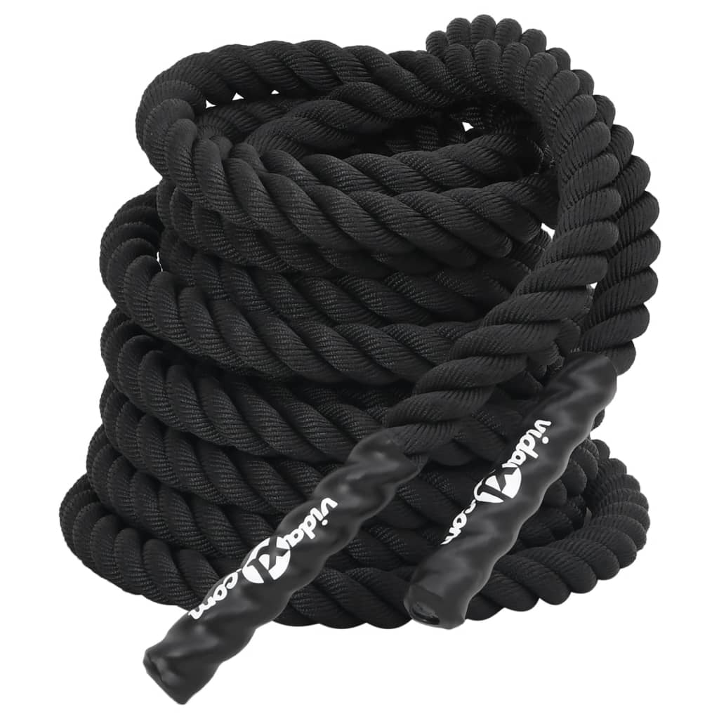 Corde de combat 15 m 11 kg polyester noir