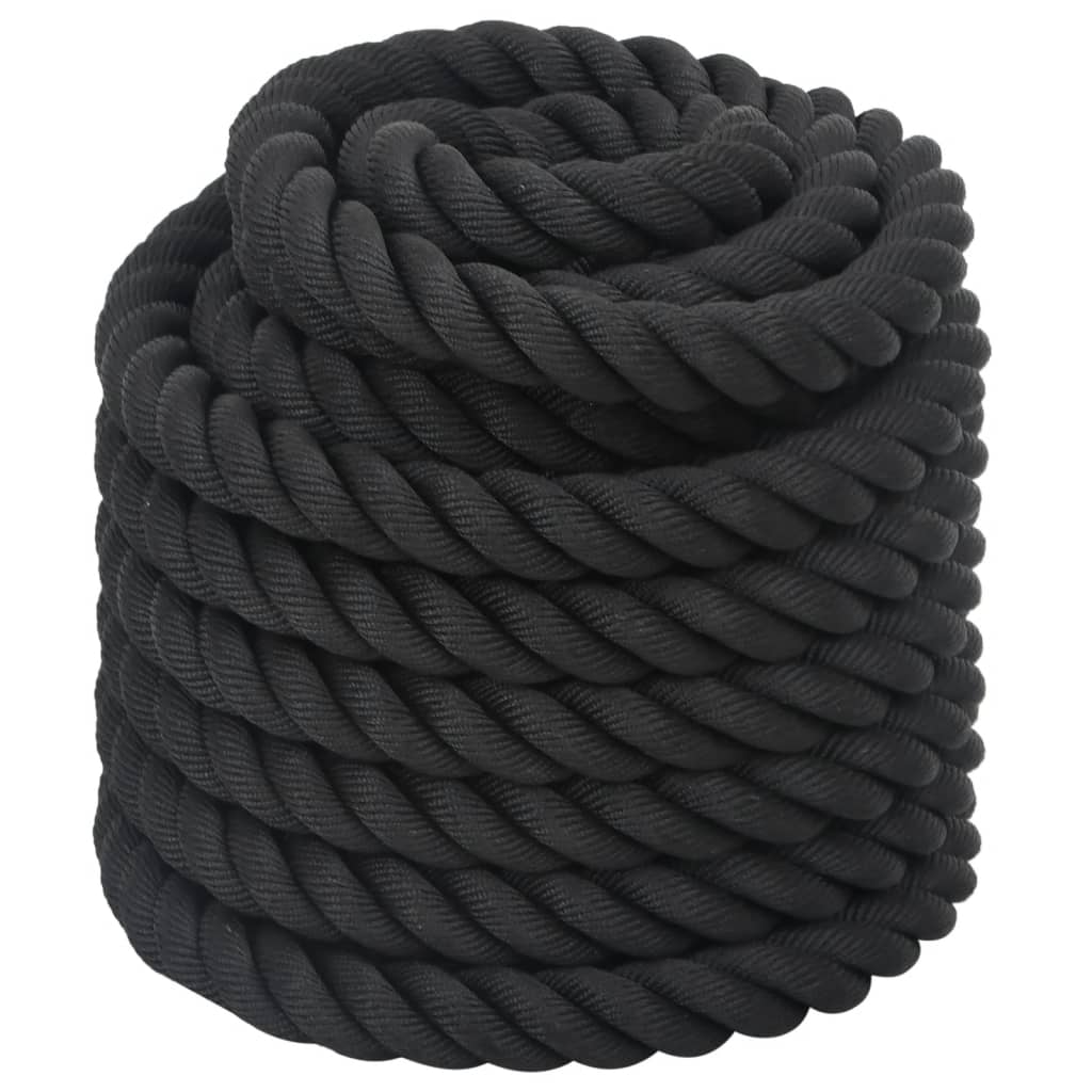 Corde de combat 15 m 11 kg polyester noir