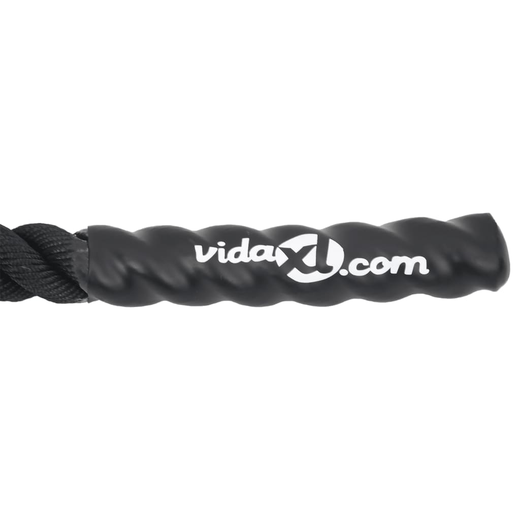 Corde de combat 15 m 11 kg polyester noir