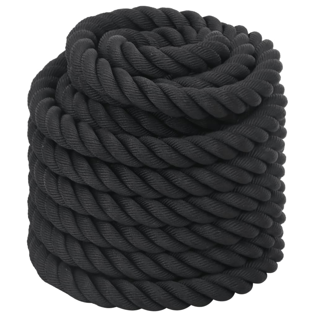 Corde de combat 15 m 11 kg polyester noir