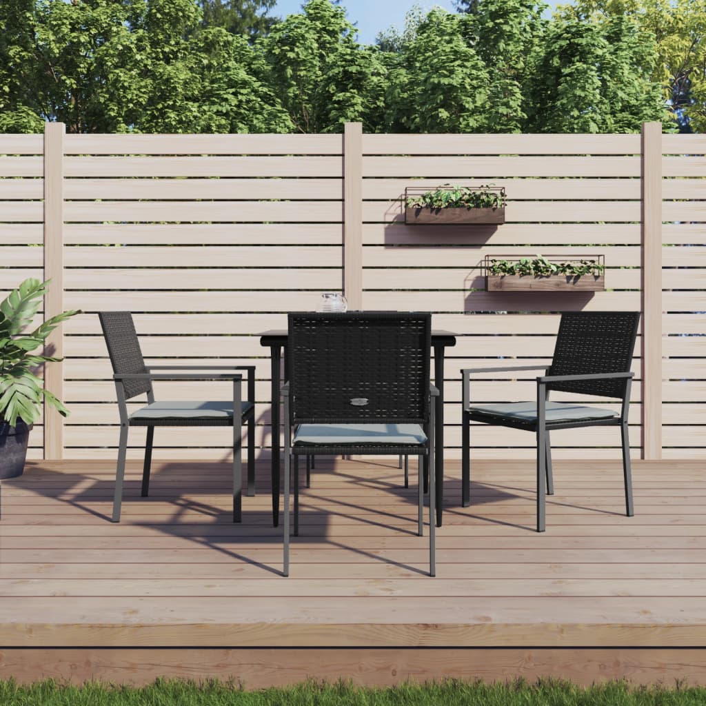 5-delige Tuinset poly rattan en staal