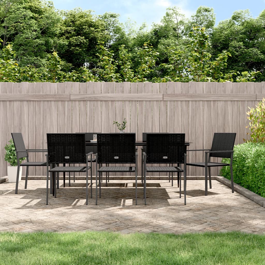 5-delige Tuinset poly rattan en staal