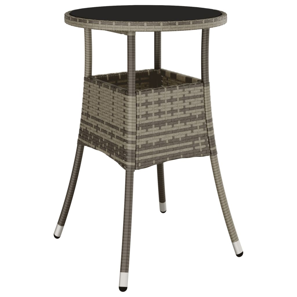 5-delige Bistroset met kussens poly rattan