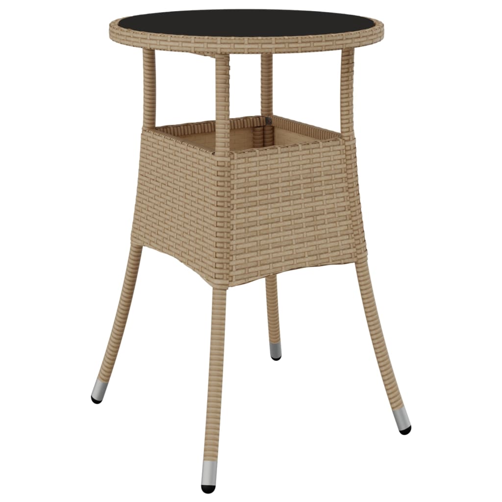 5-delige Bistroset met kussens poly rattan