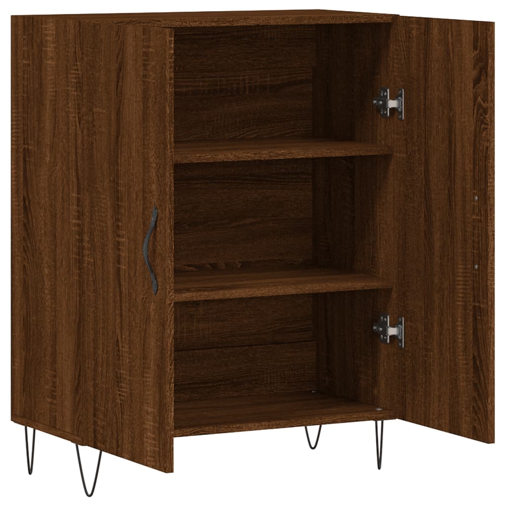 Dressoir 69,5x34x90 cm bewerkt hout eikenkleurig