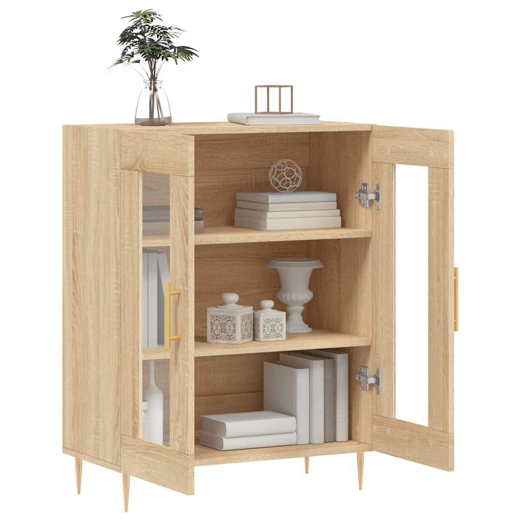 Buffet 69,5x34x90 cm en bois travaillé