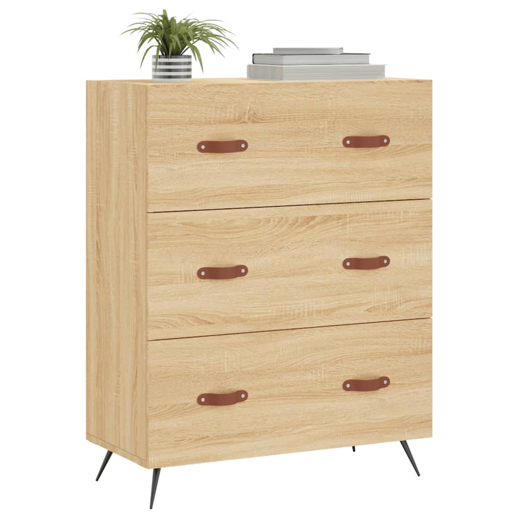 Commode 69,5x34x90 cm en bois travaillé