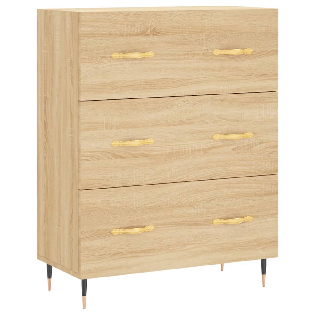 Dressoir 69,5x34x90 cm bewerkt hout