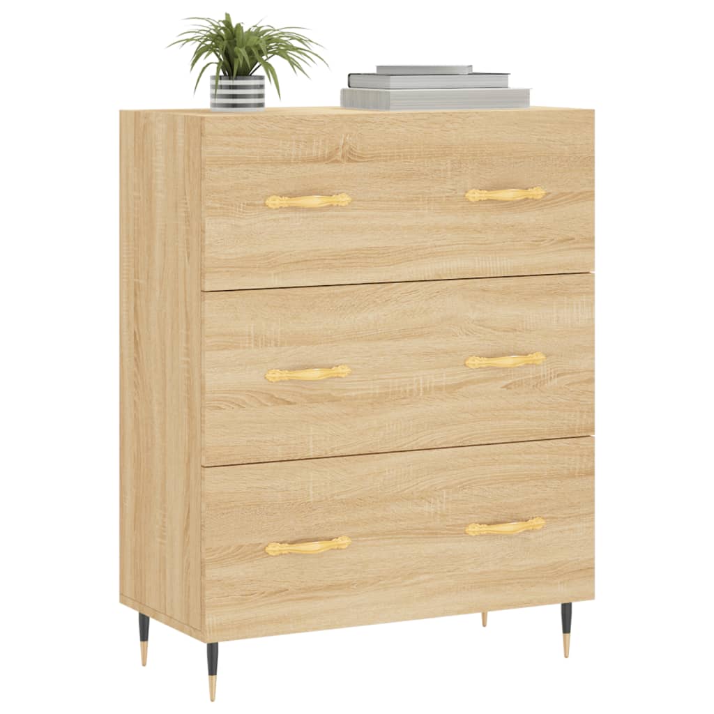 Dressoir 69,5x34x90 cm bewerkt hout