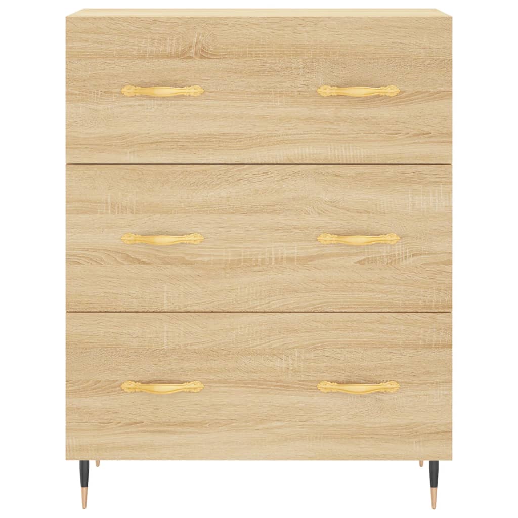 Buffet 69,5x34x90 cm en bois travaillé