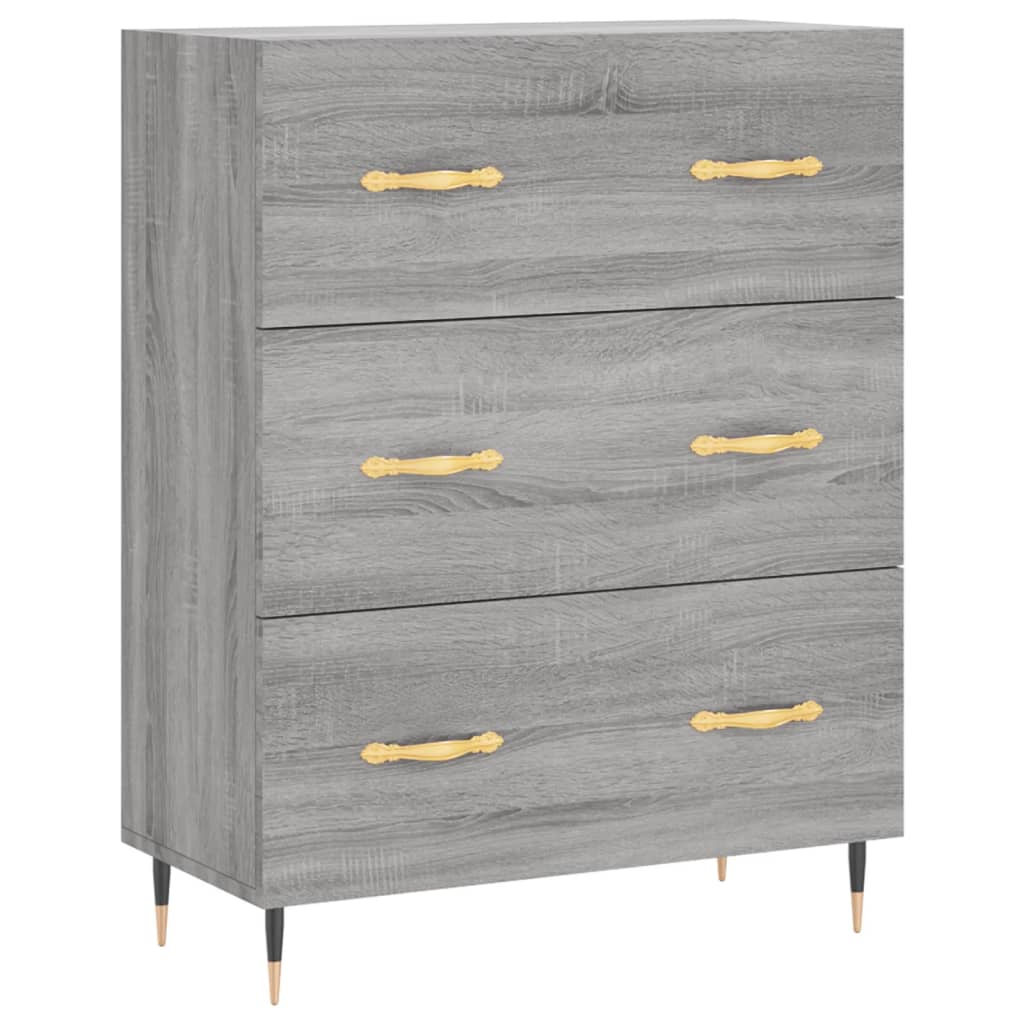 Dressoir 69,5x34x90 cm bewerkt hout