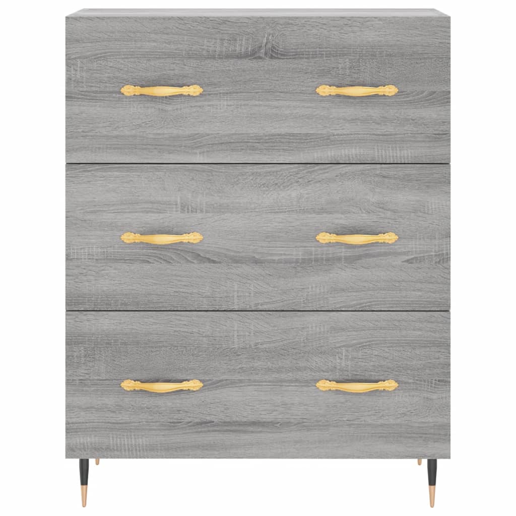 Dressoir 69,5x34x90 cm bewerkt hout