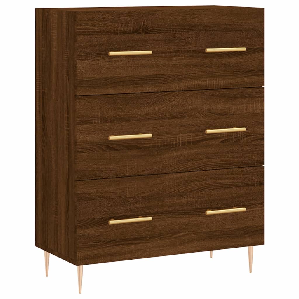 Dressoir 69,5x34x90 cm bewerkt hout eikenkleurig