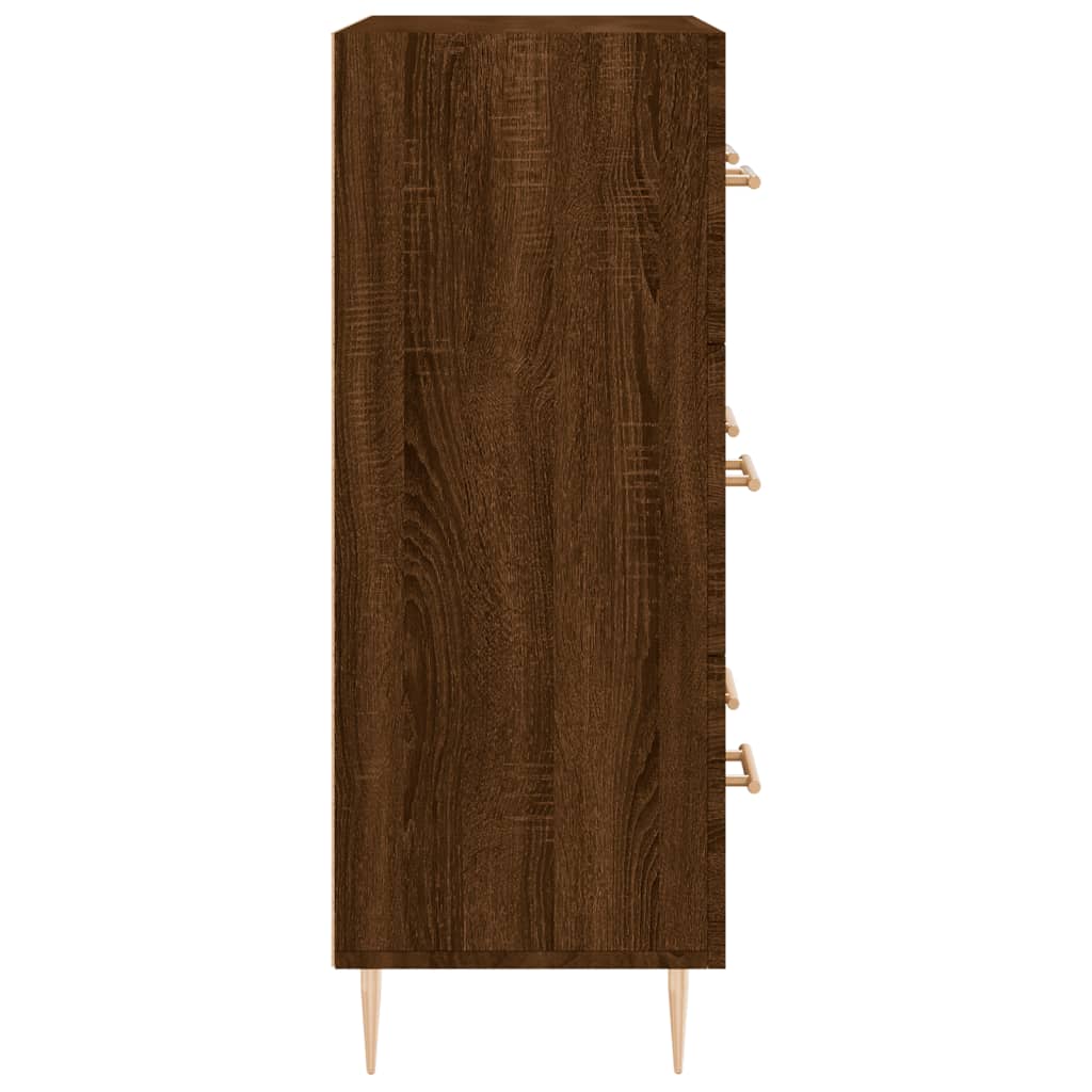 Dressoir 69,5x34x90 cm bewerkt hout eikenkleurig