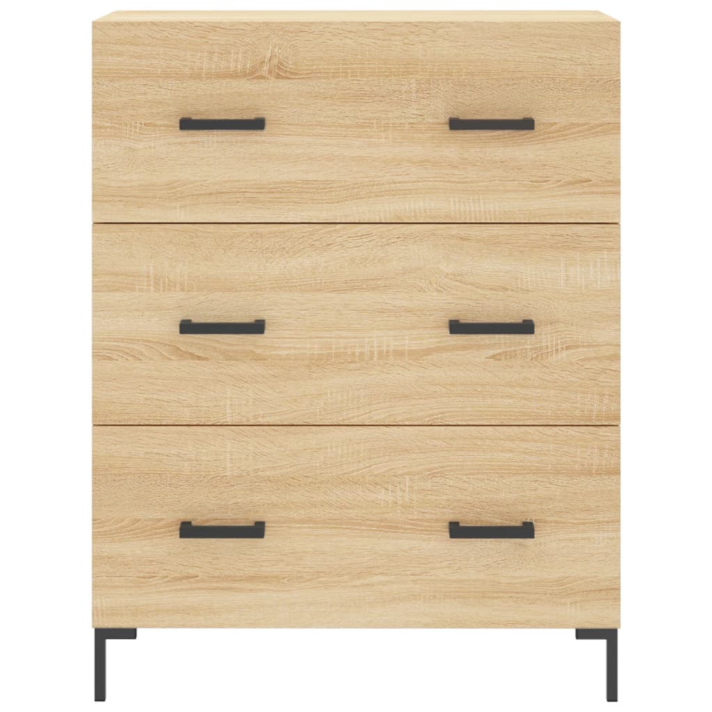 Dressoir 69,5x34x90 cm bewerkt hout eikenkleurig