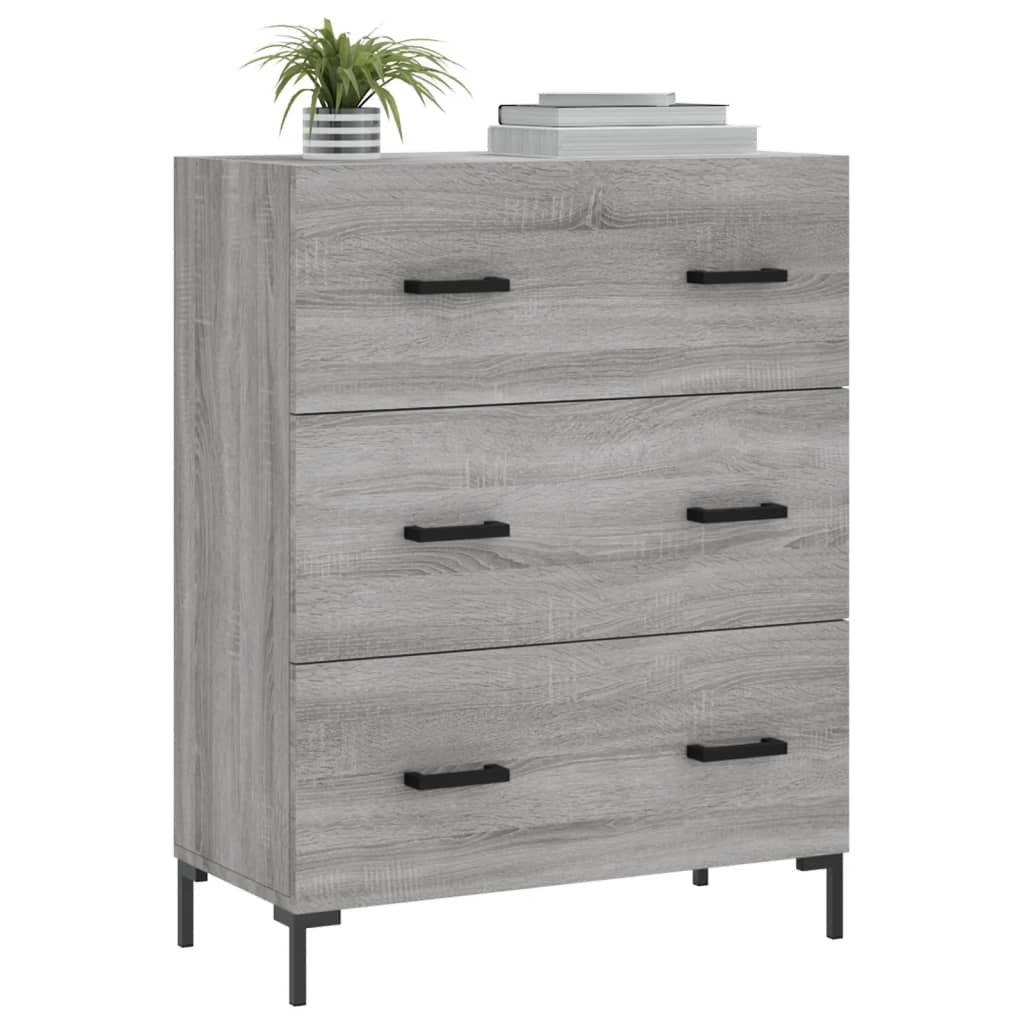 Dressoir 69,5x34x90 cm bewerkt hout eikenkleurig