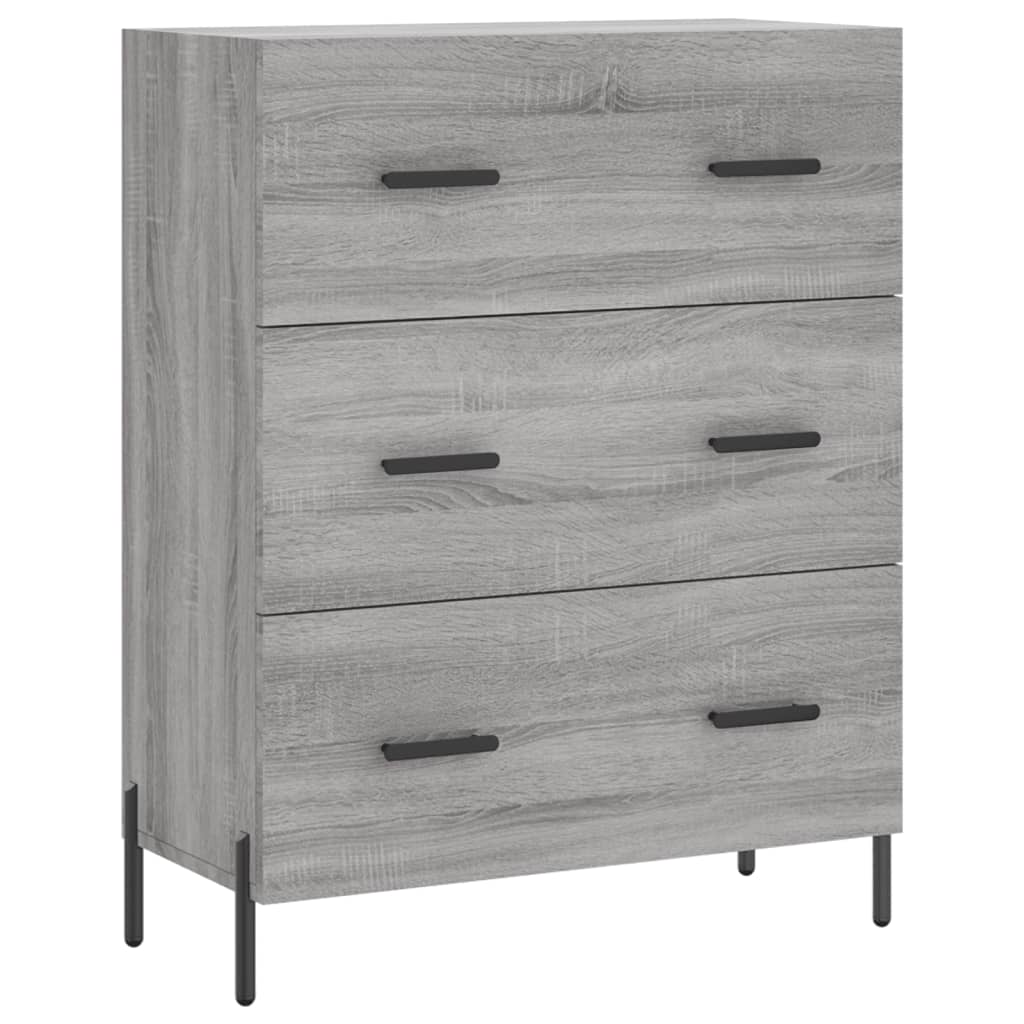 Dressoir 69,5x34x90 cm bewerkt hout bruin eikenkleur