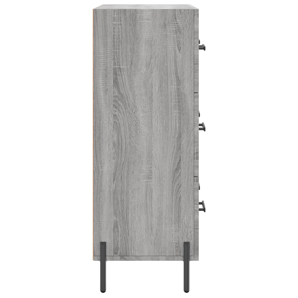 Dressoir 69,5x34x90 cm bewerkt hout bruin eikenkleur