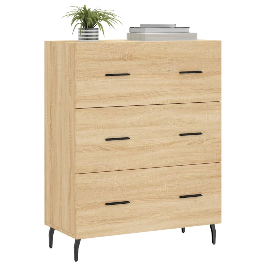 Dressoir 69,5x34x90 cm bewerkt hout