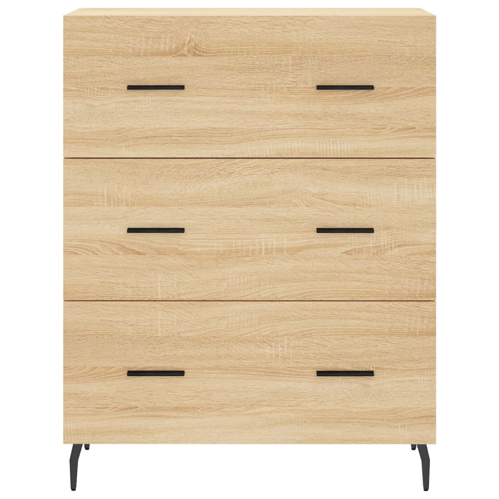 Dressoir 69,5x34x90 cm bewerkt hout