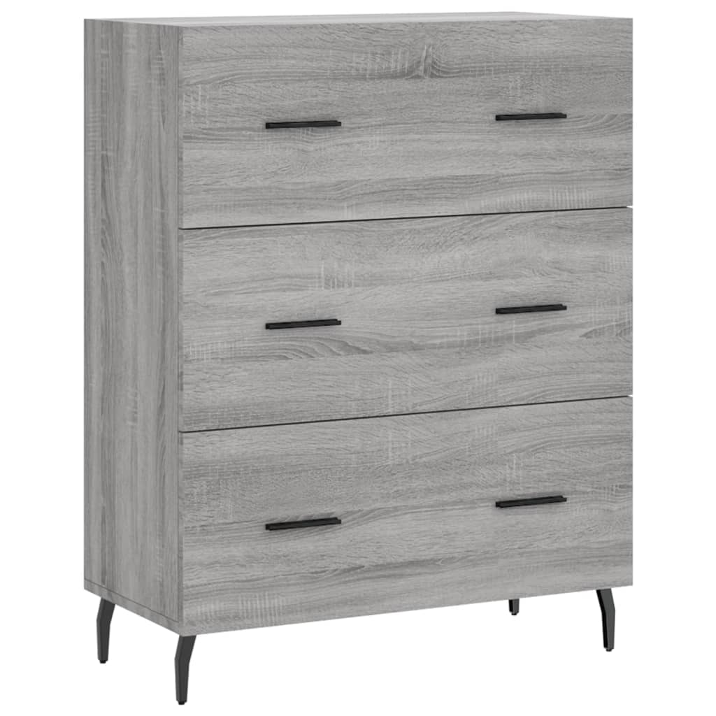 Dressoir 69,5x34x90 cm bewerkt hout