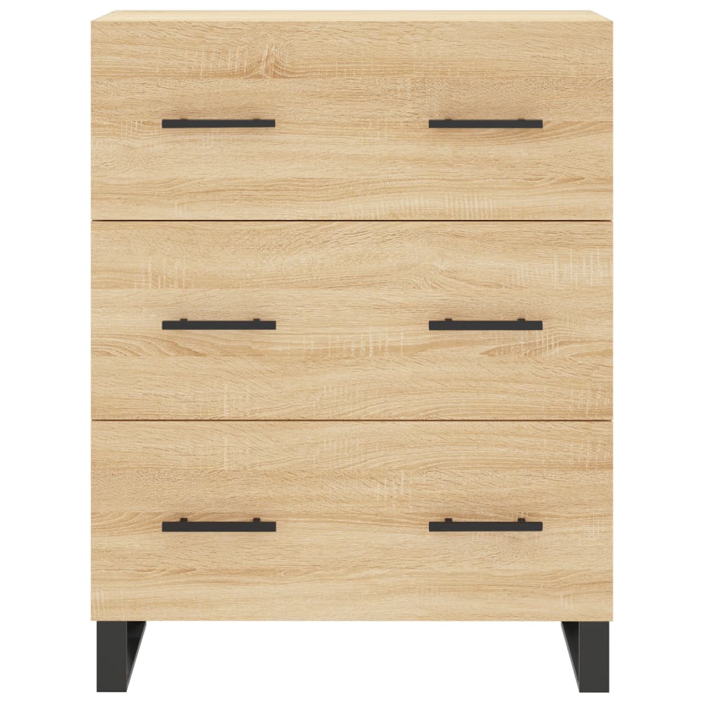 Dressoir 69,5x34x90 cm bewerkt hout eikenkleurig