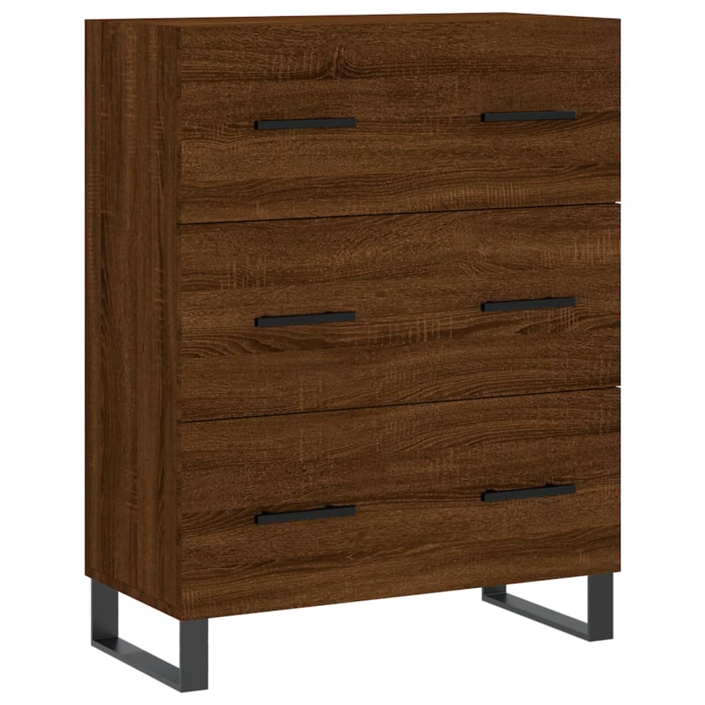 Dressoir 69,5x34x90 cm bewerkt hout eikenkleurig