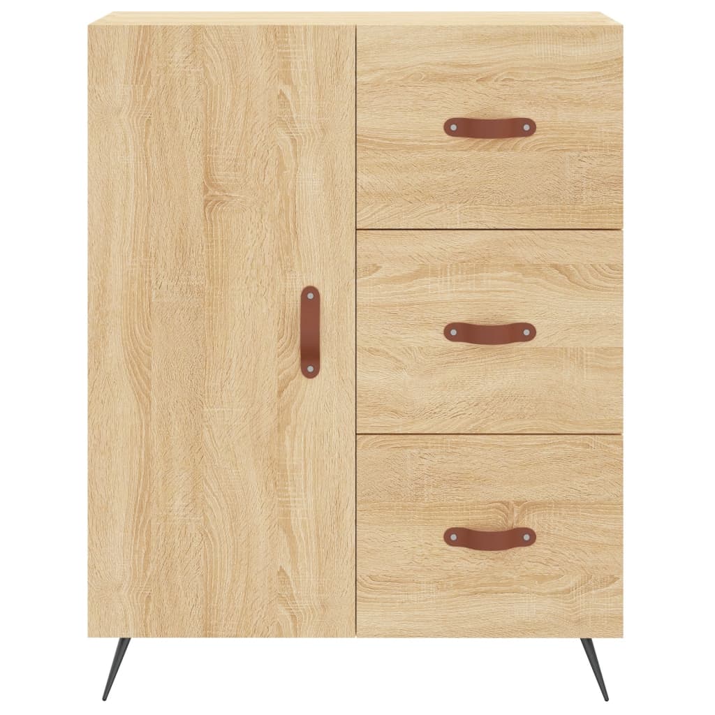 Buffet 69,5x34x90 cm en bois travaillé