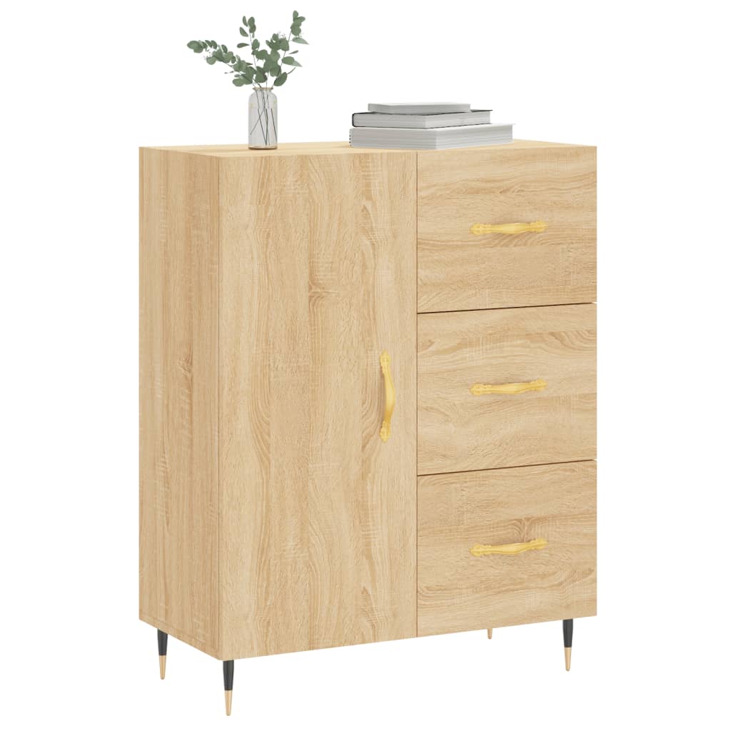 Buffet 69,5x34x90 cm en bois travaillé