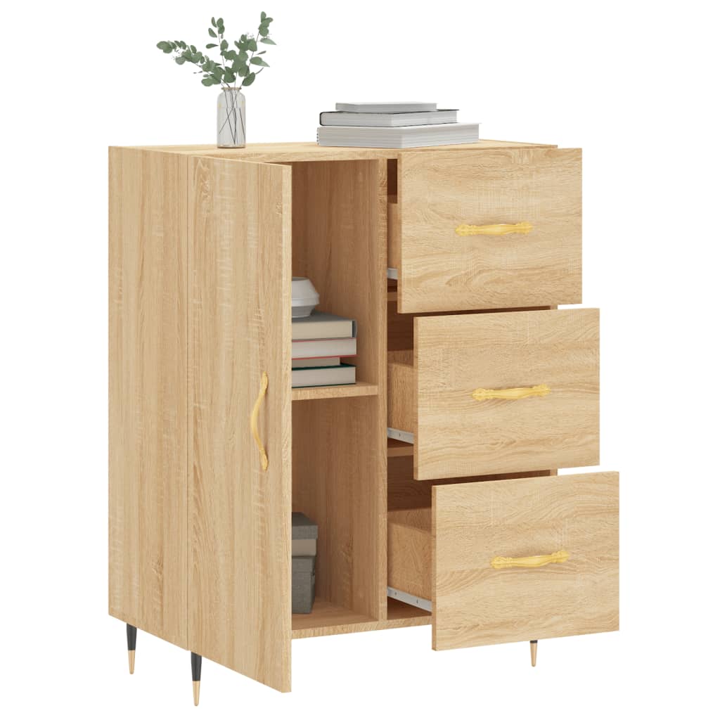 Dressoir 69,5x34x90 cm bewerkt hout