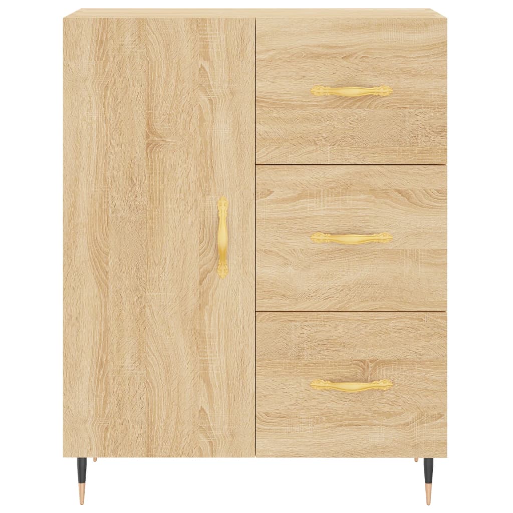 Buffet 69,5x34x90 cm en bois travaillé