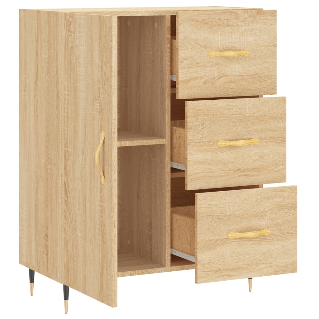 Buffet 69,5x34x90 cm en bois travaillé