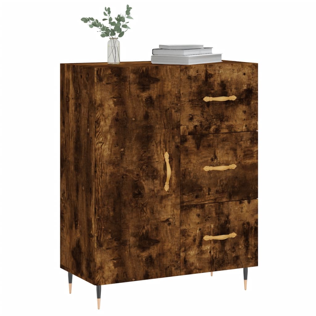 Buffet 69,5x34x90 cm en bois travaillé