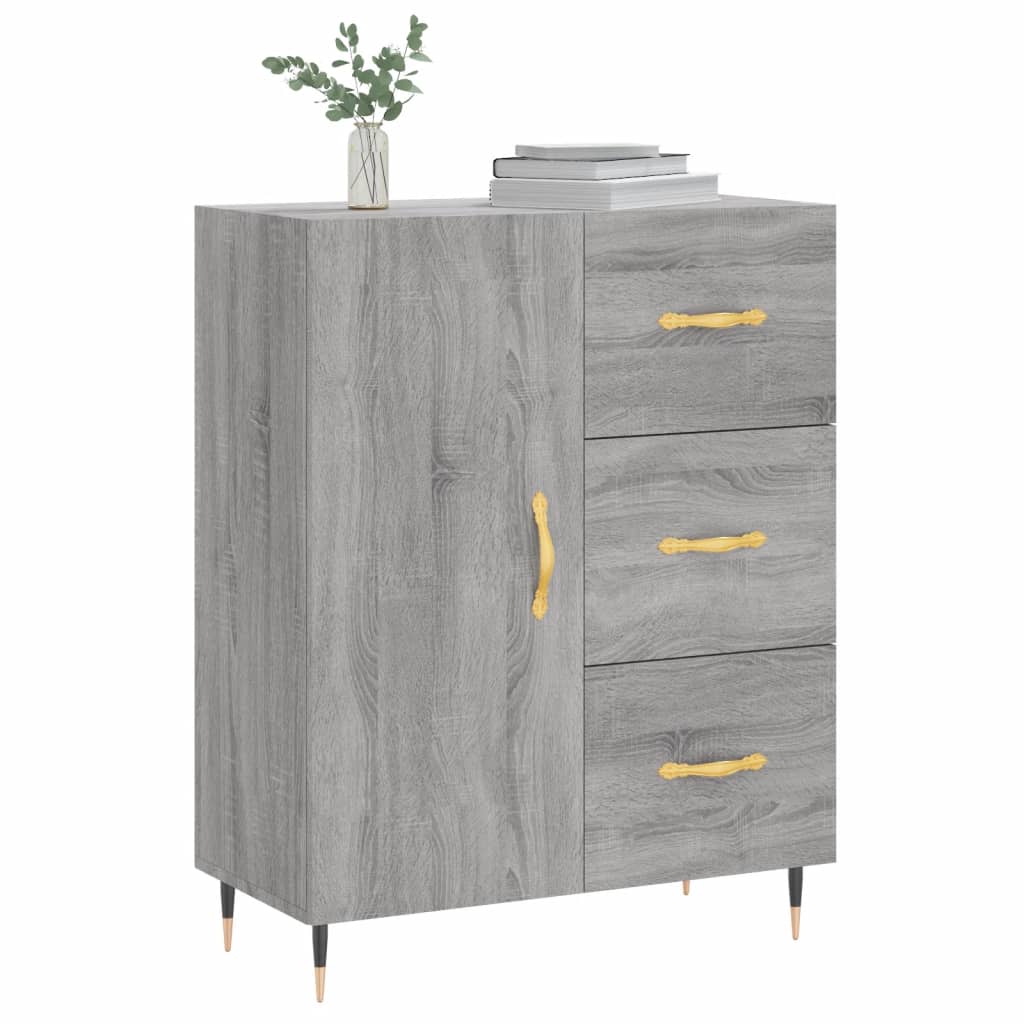 Buffet 69,5x34x90 cm en bois travaillé