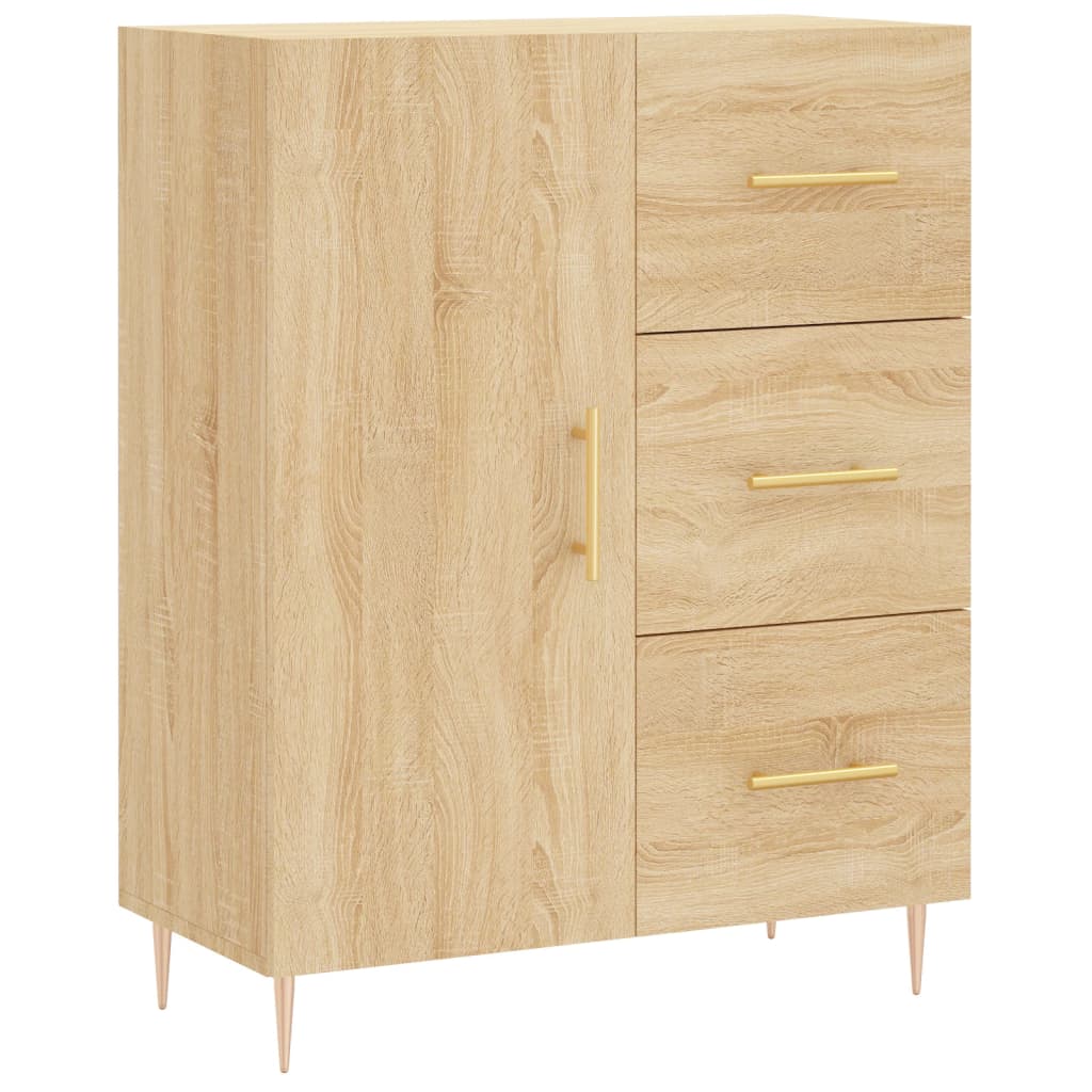 Dressoir 69,5x34x90 cm bewerkt hout